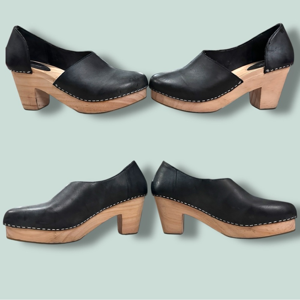 ⭐️HP⭐️EUC Free People Monroe Closed Toe Clog in Deep Grey/Blue. Size 38 - Picture 7 of 13